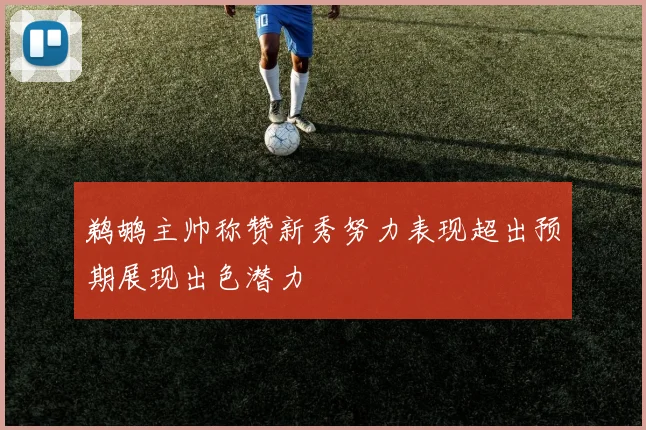 鹈鹕主帅称赞新秀努力表现超出预期展现出色潜力